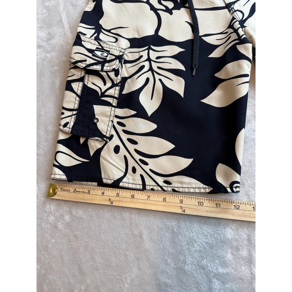 Hawaiian Performance Surfwear Cargo Swim Trunks Floral Board Shorts Mens Size 32 - Picture 10 of 14